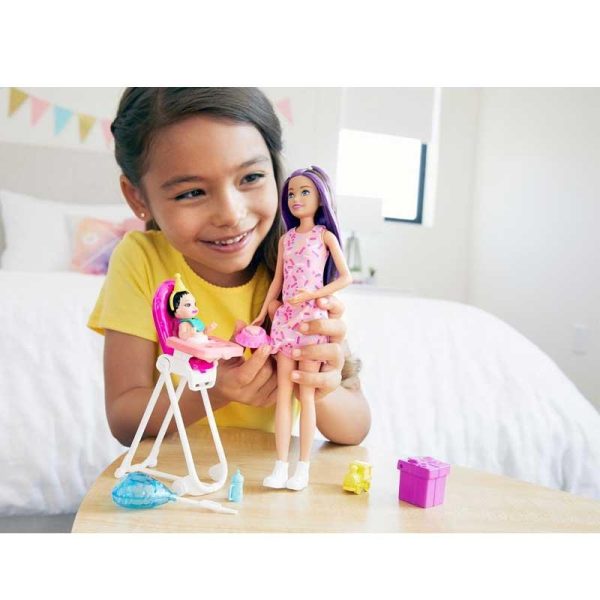 Barbie Skipper Babysitters INC - Σετ με Κούκλα και Μωράκι #GRP40