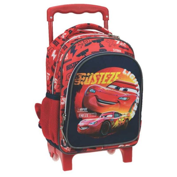 Gim Disney Cars Double Vision Σχολική Τσάντα Τρόλεϊ Νηπιαγωγείου