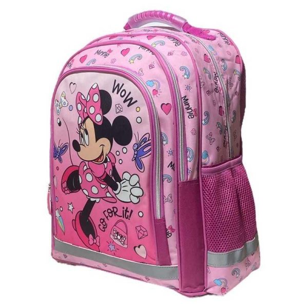 Disney Minnie Mouse Σχολική Τσάντα Πλάτης Δημοτικού - Difuzed