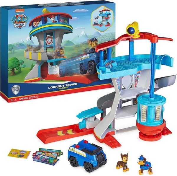 Paw Patrol LookOut Tower - Πίστα με Όχημα & 2 Φιγούρες Chase