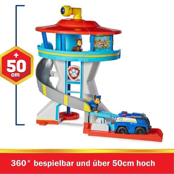Paw Patrol LookOut Tower - Πίστα με Όχημα & 2 Φιγούρες Chase