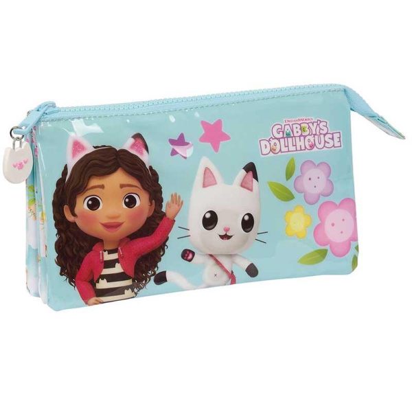 Gabby's Dollhouse Triple Pencil Case Κασετίνα - Safta