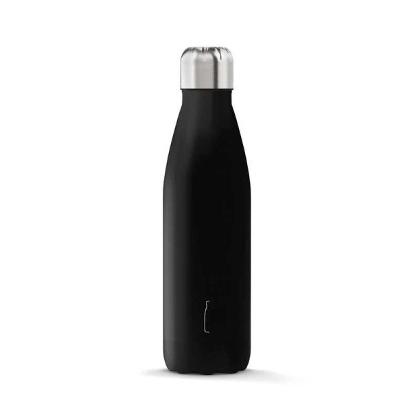 The Steel Bottle Classic Black - Ανοξείδωτο Παγούρι Θερμός 500ml