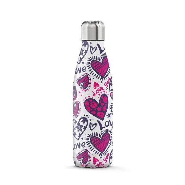 The Steel Bottle #19 Love - Ανοξείδωτο Παγούρι Θερμός 500ml