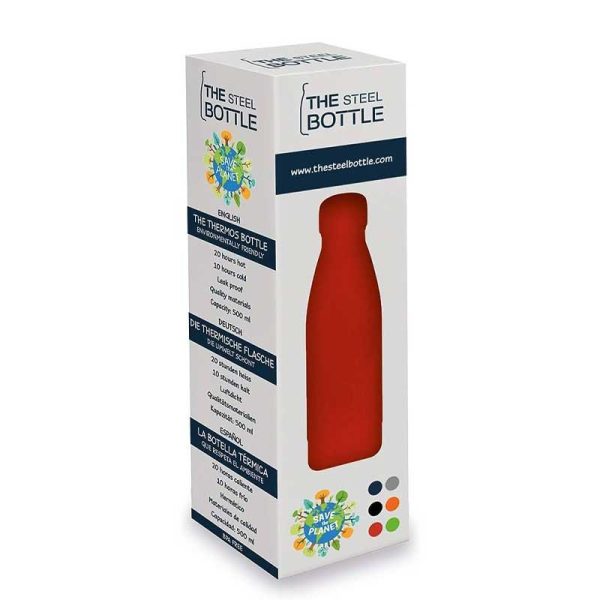 The Steel Bottle Classic Rosso - Ανοξείδωτο Παγούρι Θερμός 500ml