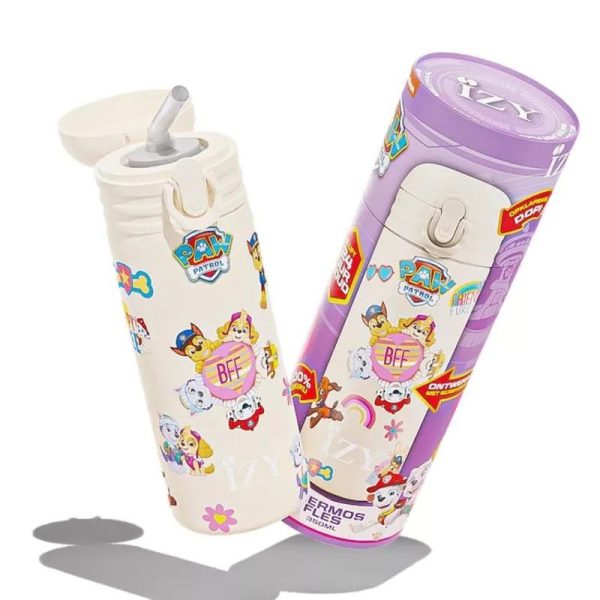 IZY Paw Patrol 'Friends Furever' Design your Βottle - Ανοξείδωτο Παγούρι Θερμός με Καλαμάκι 350ml
