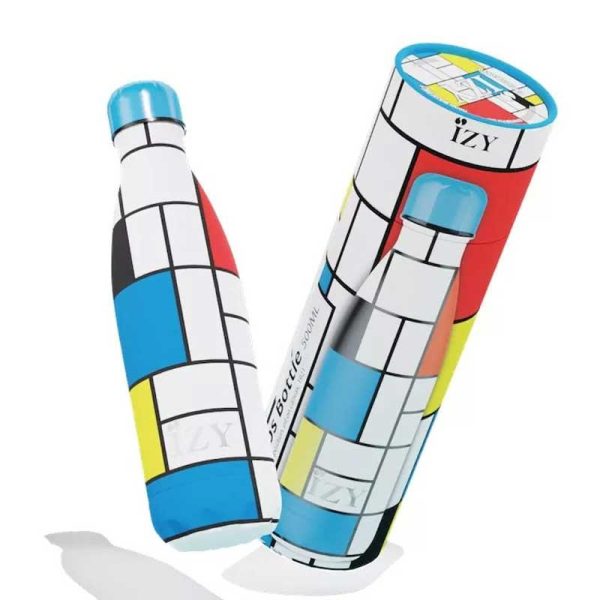 IZY Piet Mondriaan 'Composition' - Ανοξείδωτο Παγούρι Θερμός 500ml