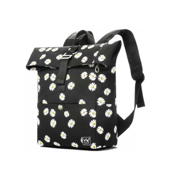 YLX Gear 'Daisies Flowers' Rolltop - Σχολική Τσάντα Πλάτης Νηπιαγωγείου