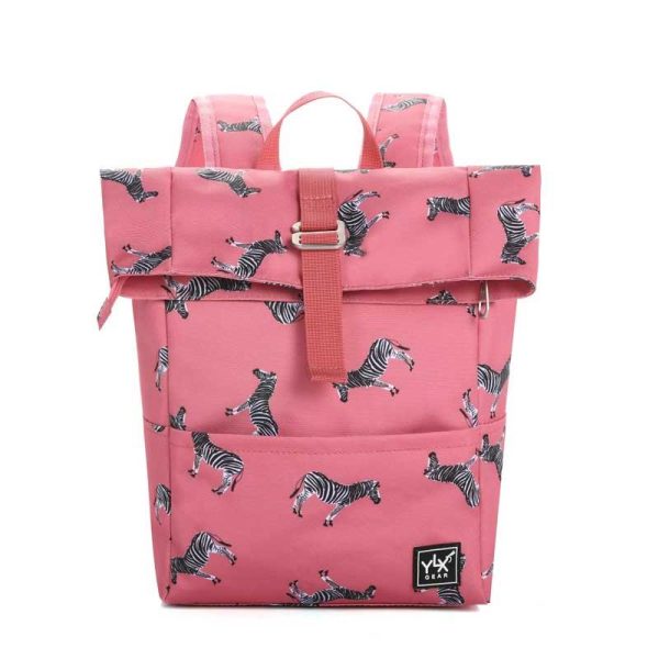 YLX Gear 'Hot Pink Zebra' Rolltop - Σχολική Τσάντα Πλάτης Νηπιαγωγείου