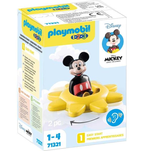 Playmobil 1.2.3 71321: Disney - Μίκυ Μάους με Περιστρεφόμενο Ήλιο