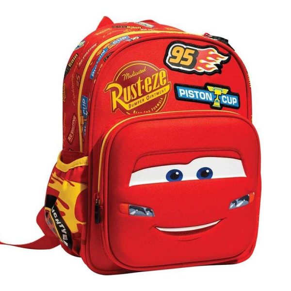 Gim Disney Cars Badges Σχολική Τσάντα Πλάτης Νηπιαγωγείου