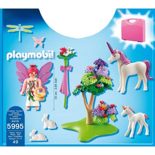 Playmobil Princess Maxi Βαλιτσάκι 5995: Νεράιδα Και Μονόκεροι