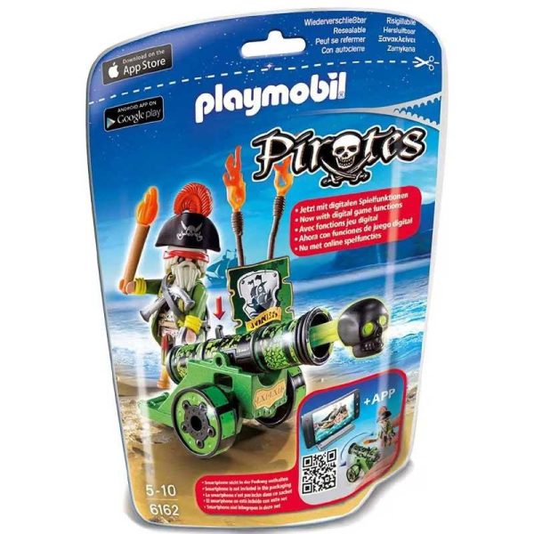 Playmobil Pirates 6162: Πράσινο Κανόνι με Καπετάνιο Πειρατή