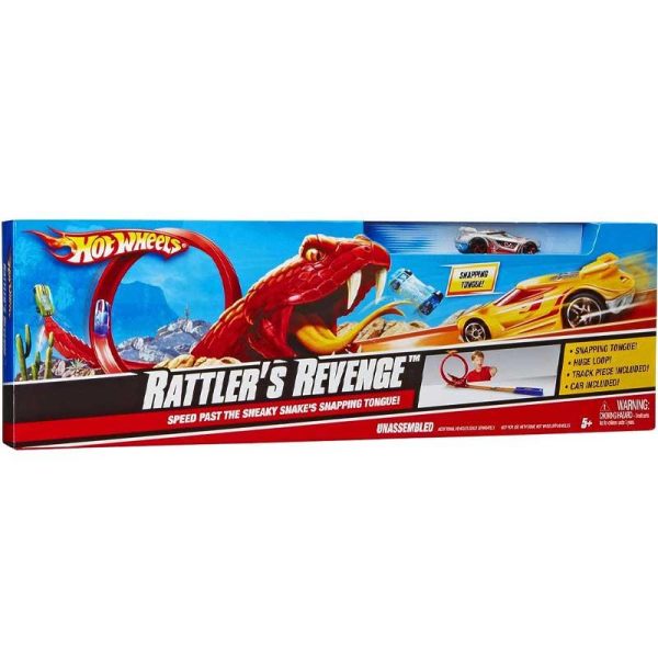 Hot Wheels Rattler's Revenge Track Set - Πίστα Φίδι με Αυτοκινητάκι