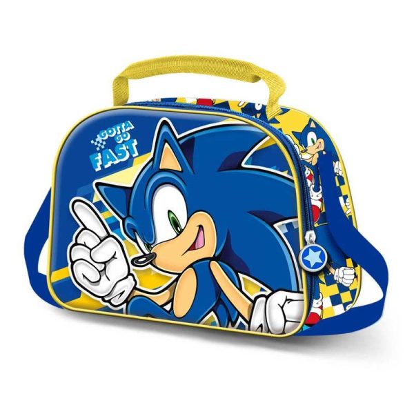 Sega Sonic Gotta So Fast 3D Lunch Bag Σχολικό Τσαντάκι Φαγητού - Karactermania