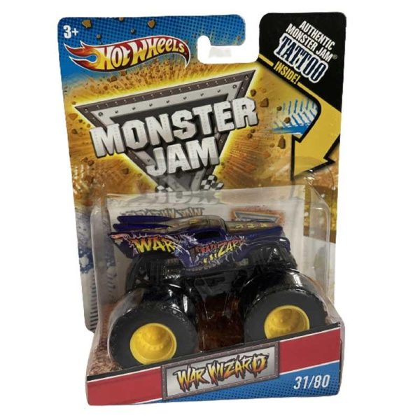 Hot Wheels Monster Jam Tattoo 2011 War Wizard 1:64