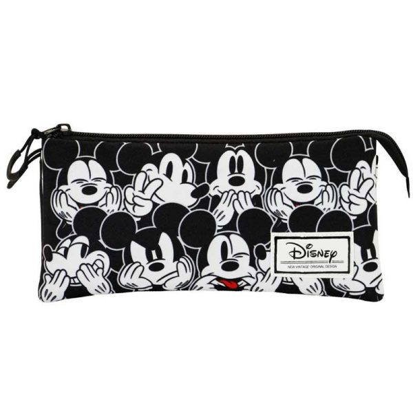Disney Mickey Mouse 'Faces' Triple Pencil Case - Κασετίνα - Karactermania
