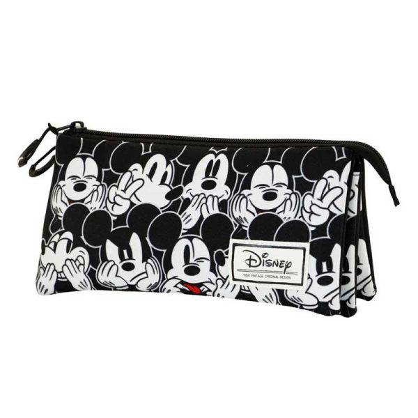 Disney Mickey Mouse 'Faces' Triple Pencil Case - Κασετίνα - Karactermania