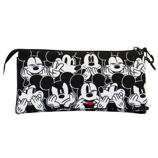 Disney Mickey Mouse 'Faces' Triple Pencil Case - Κασετίνα - Karactermania