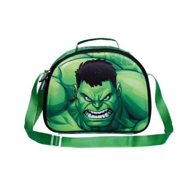 Marvel Avengers Hulk 'Angry Face' 3D Lunch Bag Σχολικό Τσαντάκι Φαγητού - Karactermania