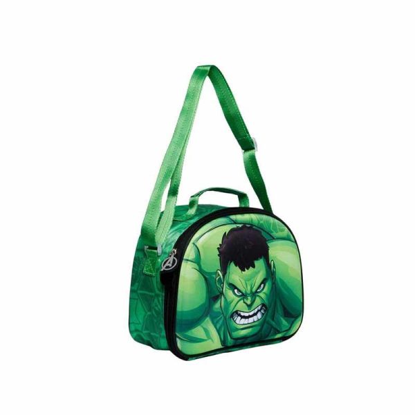 Marvel Avengers Hulk 'Angry Face' 3D Lunch Bag Σχολικό Τσαντάκι Φαγητού - Karactermania