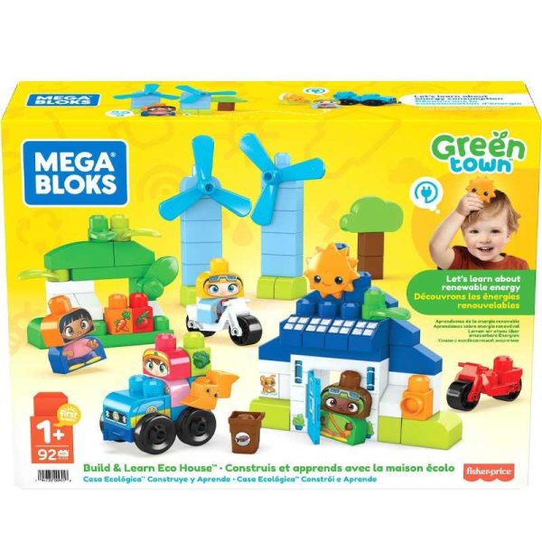 Fisher-Price Mega Bloks Build & Learn - Οικολογικό Σπίτι Τουβλάκια