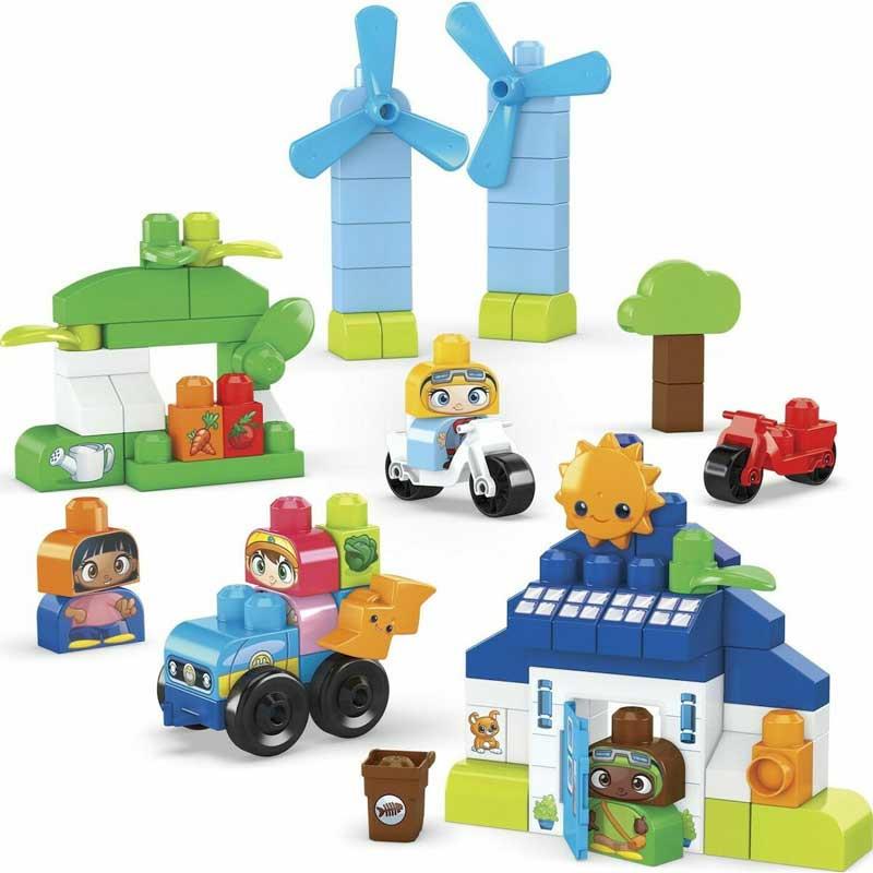 Fisher-Price Mega Bloks Build & Learn - Οικολογικό Σπίτι Τουβλάκια