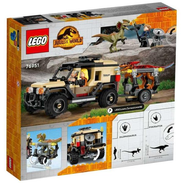 Lego Jurassic World 76951: Pyroraptor & Dilophosaurus Transport