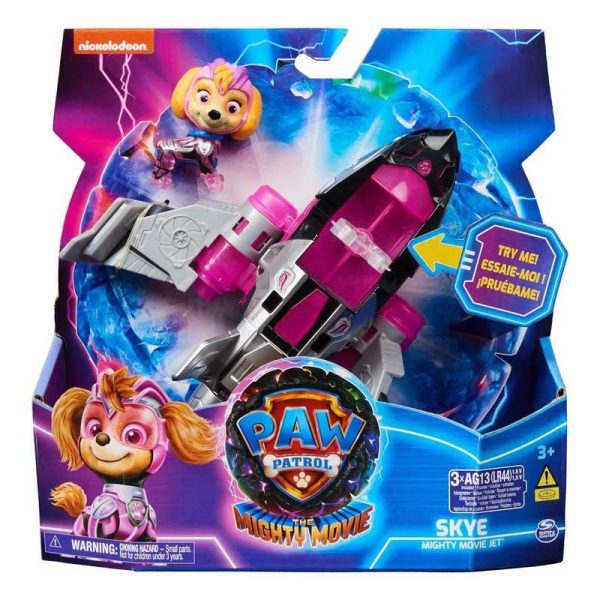 Paw Patrol The Mighty Movie - Όχημα & Φιγούρα Skye