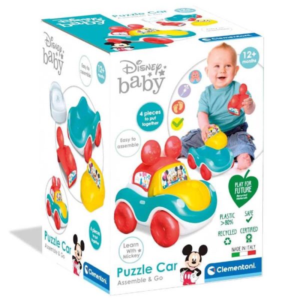 Baby Clementoni Disney Εκπαιδευτικό Αυτοκίνητο Puzzle