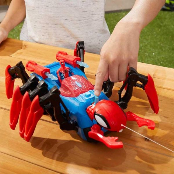Marvel Spider-Man Web Splashers Crawl 'N Blast Spider - Όχημα Αράχνη με Φιγούρα Spider-Man