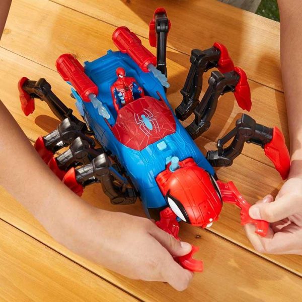 Marvel Spider-Man Web Splashers Crawl 'N Blast Spider - Όχημα Αράχνη με Φιγούρα Spider-Man