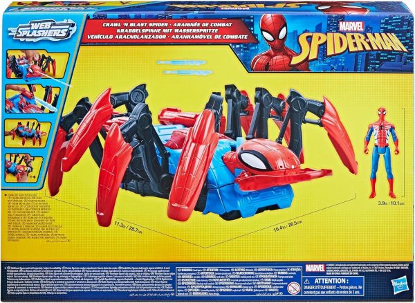 Marvel Spider-Man Web Splashers Crawl 'N Blast Spider - Όχημα Αράχνη με Φιγούρα Spider-Man