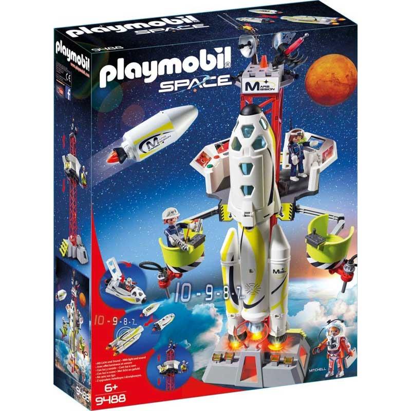 Playmobil Space 9488: Πύραυλος Διαστημικής Αποστολής Με Σταθμό