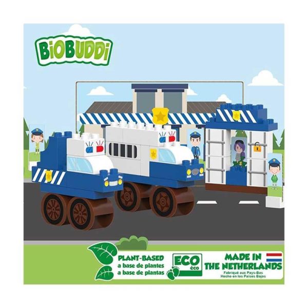 Biobuddi City Police Station - Παιδικά Οικολογικά Τουβλάκια για +1,5 ετών