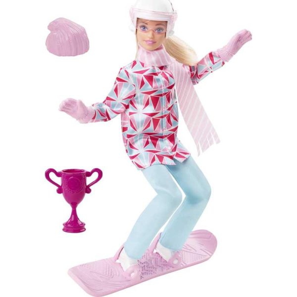 Barbie You Can Be Anything : Κούκλα Αθλήτρια του Snowboard Ξανθιά #HCN32