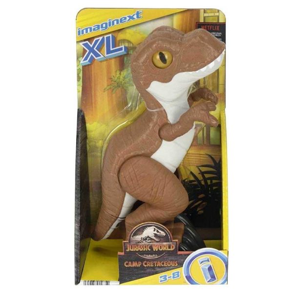 Imaginext Jurassic World Camp Cretaceous XL T-REX Φιγούρα Καφέ 25cm