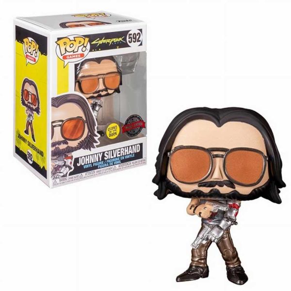 Funko POP! Games Cyberpunk 2077 592 - Johnny Silverhand Glows in the Dark Special Edition