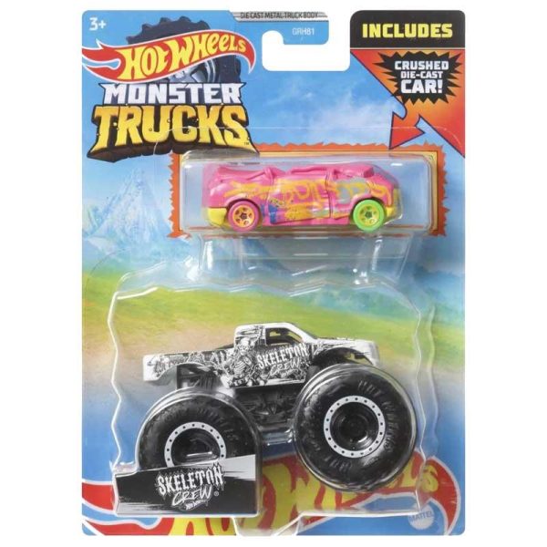 Hot Wheels Monster Trucks Skeleton Crew - Αυτοκινητάκι