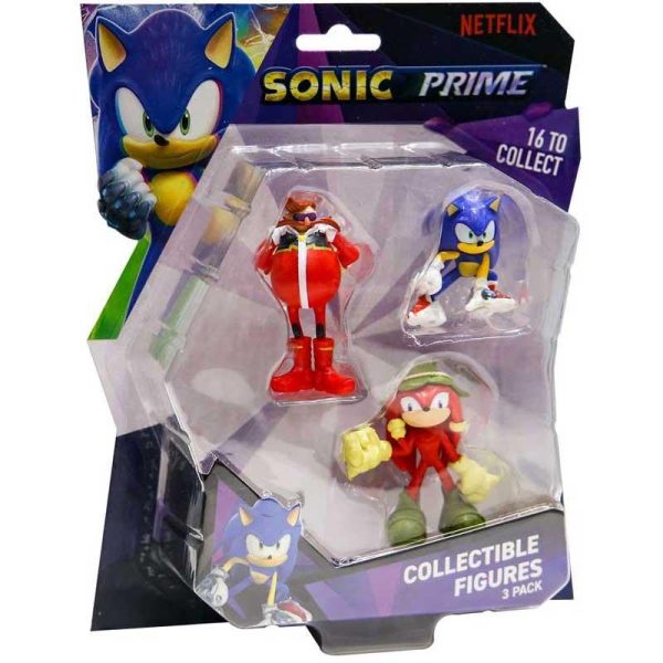 Sonic Prime 3-Pack Figures Set - Σετ με 3 Φιγούρες 6.5cm