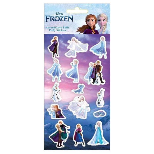 Αυτοκόλλητα Puffy Disney Frozen - 1 Καρτέλα