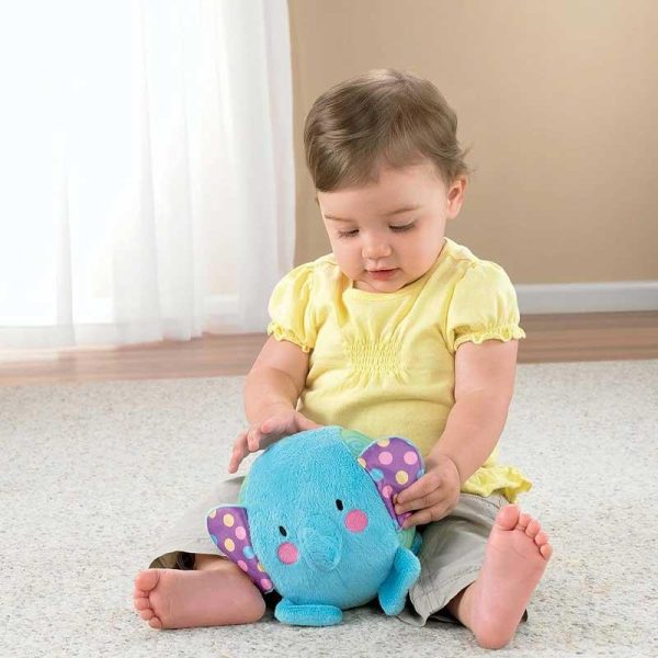 Fisher-Price Μαλακός Ελέφαντας Κουδουνίστρα από Ύφασμα