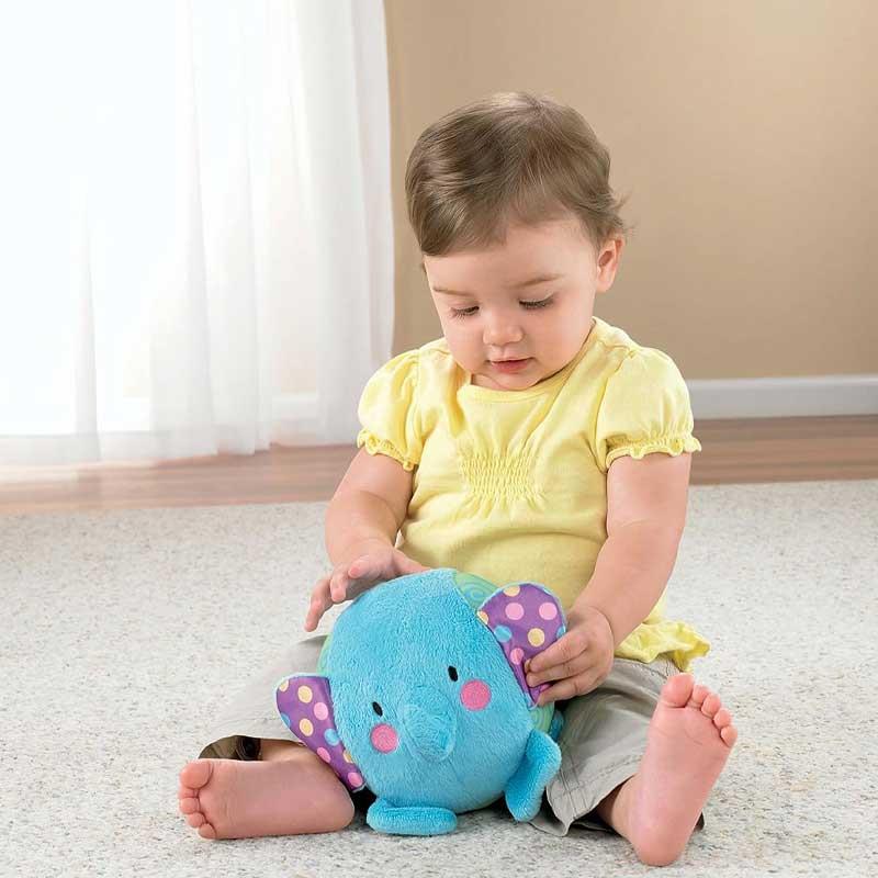 Fisher-Price Μαλακός Ελέφαντας Κουδουνίστρα από Ύφασμα