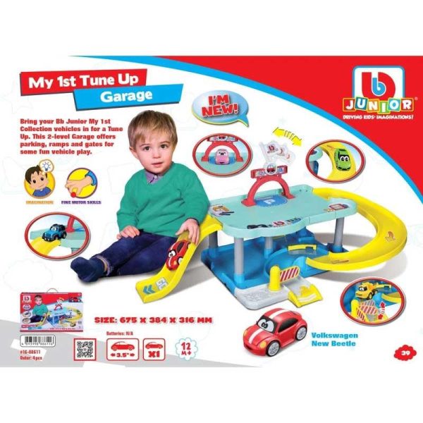 Bburago My 1st Tune Up Garage - Πίστα με Αυτοκινητάκι VW Beetle