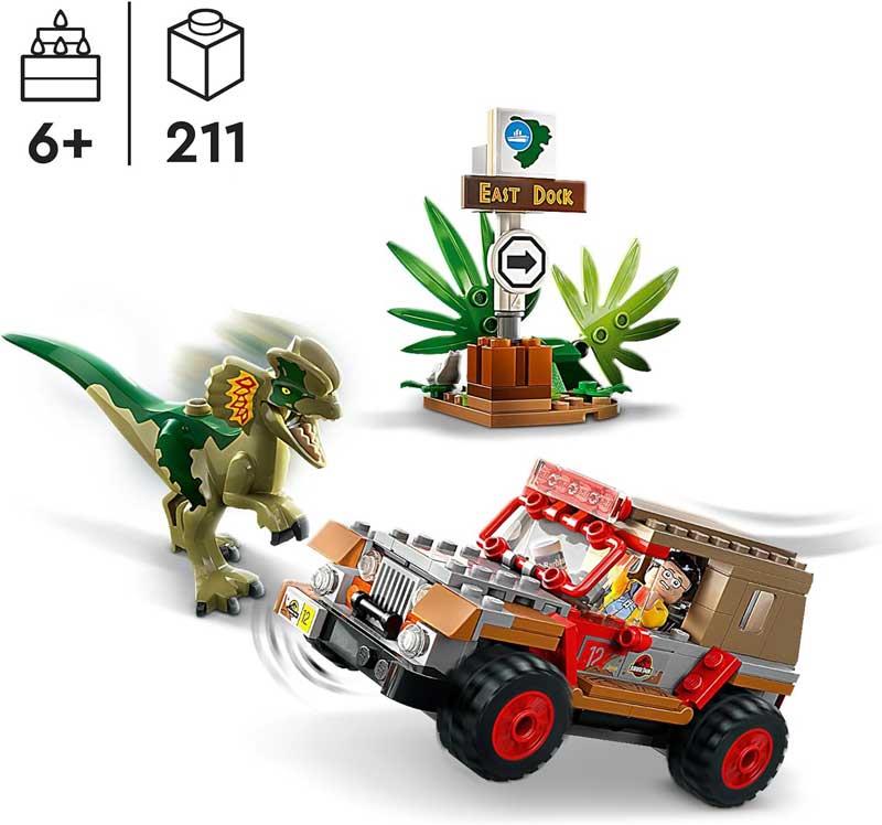 Lego Jurassic World 76958 : Dilophosaurus Ambush