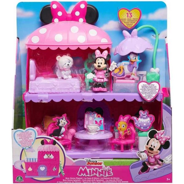 Disney Junior Minnie Mouse Bow Home Playset - Το Σπίτι της Minnie με Φιγούρες Minnie & Snowpuff