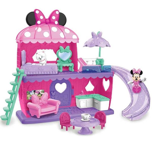 Disney Junior Minnie Mouse Bow Home Playset - Το Σπίτι της Minnie με Φιγούρες Minnie & Snowpuff