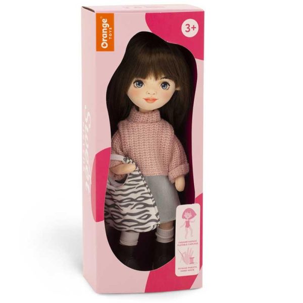 Orange Toys Sweet Sisters: Πάνινη Χειροποίητη Κούκλα Sophie Denim Skirt 32εκ.