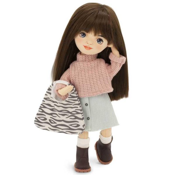 Orange Toys Sweet Sisters: Πάνινη Χειροποίητη Κούκλα Sophie Denim Skirt 32εκ.