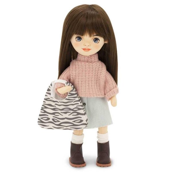 Orange Toys Sweet Sisters: Πάνινη Χειροποίητη Κούκλα Sophie Denim Skirt 32εκ.